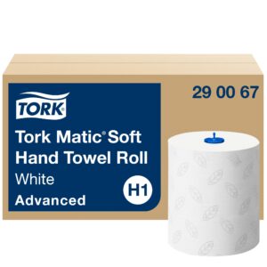 Popieriniai rankšluosčiai Tork Matic Soft Advanced H1 (290067), 2 sluoksniai, baltos spalvos, 150m, 612 lapelių - Image 2