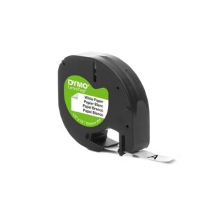 Etikečių juostelė Dymo, Letratag, 12mmx4m, popierinė - Image 2