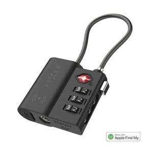 FIXED Tag Lock with Find My support and TSA, juodos spalvos