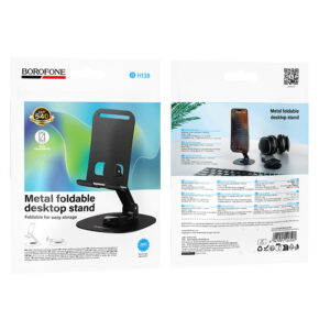 Borofone telefono laikiklis - stovas BH138 Fit juodos spalvos - Image 9