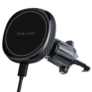 Blavec automobilinis telefono laikiklis BHC-06B 15W magnetinis su belaidžiu įkrovimu ir aktyviu aušinimu (BHC06B-MAVIB) juodos spalvos - Image 2