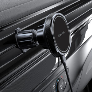 Blavec automobilinis telefono laikiklis BHC-06B 15W magnetinis su belaidžiu įkrovimu ir aktyviu aušinimu (BHC06B-MAVIB) juodos spalvos - Image 4