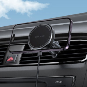 Blavec automobilinis telefono laikiklis BHC-06B 15W magnetinis su belaidžiu įkrovimu ir aktyviu aušinimu (BHC06B-MAVIB) juodos spalvos - Image 5
