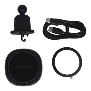 Blavec automobilinis telefono laikiklis BHC-06B 15W magnetinis su belaidžiu įkrovimu ir aktyviu aušinimu (BHC06B-MAVIB) juodos spalvos - Image 6