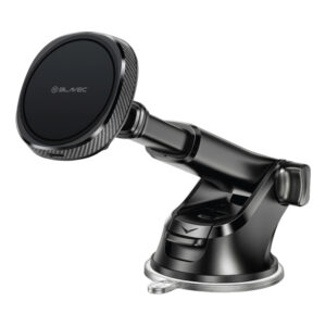 Blavec automobilinis telefono laikiklis BHC-06A 15W magnetinis su belaidžiu įkrovimu ir aktyviu aušinimu BHC06A-MWIB) juodos spalvos - Image 2