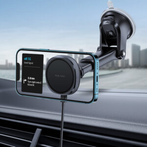 Blavec automobilinis telefono laikiklis BHC-06A 15W magnetinis su belaidžiu įkrovimu ir aktyviu aušinimu BHC06A-MWIB) juodos spalvos - Image 5