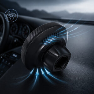 Blavec automobilinis telefono laikiklis BHC-06A 15W magnetinis su belaidžiu įkrovimu ir aktyviu aušinimu BHC06A-MWIB) juodos spalvos - Image 4