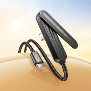 Borofone Kabel BX125 Pacifico - Typ C į Typ C - PD 60W 1 m. juodos spalvos - Image 7