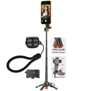 Blavec Selfie Stick Aluminium Coco PRO Mini P-01 Magsafe Auto pop quadripod + pilot + mocowanie 0,48 m.a (SSCPMP01-MQHB048) juodos spalvos - Image 2