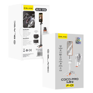 Blavec Selfie Stick Aluminium Coco PRO Mini P-01 Magsafe Auto pop quadripod + pilot + mocowanie 0,48 m.a (SSCPMP01-MQHW048) baltos spalvos - Image 7