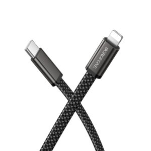 Borofone Kabel BX124 Peace - Typ C į Lighting - PD 30W 1 m. juodos spalvos - Image 2