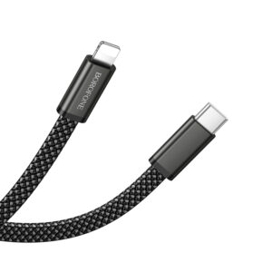 Borofone Kabel BX124 Peace - Typ C į Lighting - PD 30W 1 m. juodos spalvos - Image 4