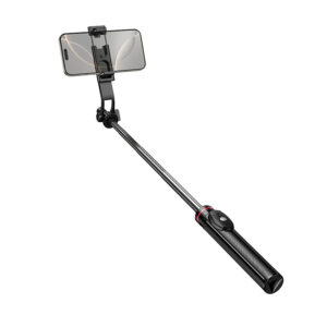 Borofone laikiklis Selfie BY15 Throne bluetooth su štatyvu ir nuotoliniu pultu juodos spalvos - Image 5