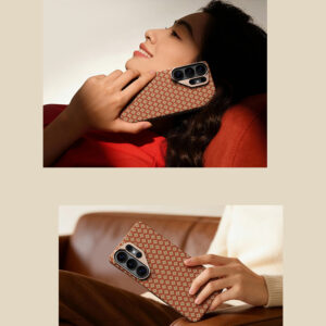 Benks Dėklas Magnetic Armor Air Armor Grid Kevlar Metal Frame 600D (C.K.FL.SA.GD.A050) skirta Samsung Galaxy S26 Ultra FORTUNE oranžinės spalvos - Image 9