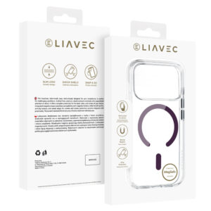Liavec Pure dėklas skirtas Apple iPhone 17 Pro/18 Pro violetinės spalvos (Camera Control Button) - Image 8