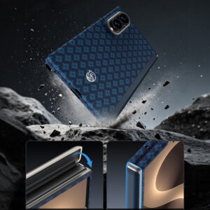 Benks Dėklas Magnetic Armor Grid Air Grand Combo (C.K.FL.SA.BE.S060) skirtas Samsung Galaxy Z Fold 8 mėlynos spalvos - Image 9
