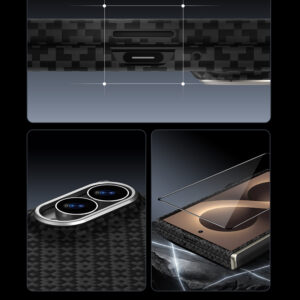 Benks Dėklas Magnetic Armor Grid Pro Grand Combo (C.K.FL.SA.BK.CS60) skirtas Samsung Galaxy Z Fold 8 juodos spalvos - Image 9