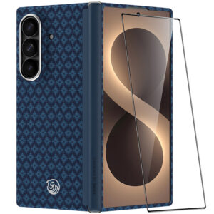 Benks Dėklas Magnetic Armor Grid Air Grand Combo (C.K.FL.SA.BE.0051) skirtas Samsung Galaxy Z Fold 8 Ultra mėlynos spalvos - Image 5