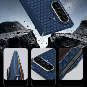 Benks Dėklas Magnetic Armor Grid Air Grand Combo (C.K.FL.SA.BE.0051) skirtas Samsung Galaxy Z Fold 8 Ultra mėlynos spalvos - Image 8