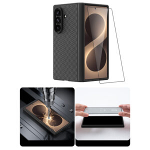 Benks Dėklas Magnetic Armor Grid Pro Grand Combo (C.K.FL.SA.BK.C051) skirtas Samsung Galaxy Z Fold 8 Ultra juodos spalvos - Image 9