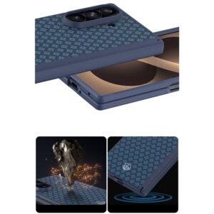 Benks Dėklas Magnetic Armor Grid Pro Grand Combo (C.K.FL.SA.BE.C051) skirtas Samsung Galaxy Z Fold 8 Ultra mėlynos spalvos - Image 9