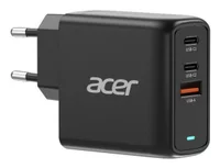 Acer 67W PD GaN Charger, 2 x USB C and 1 x USB A, EU Plug, 100W USB C cable, Retail Pack