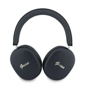 Guess Metallic Finish Gold Script Logo ENC belaidės ausinės juodos spalvos - Image 2