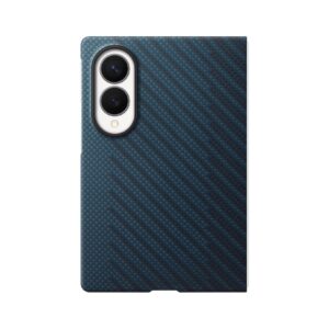 EF-KF971SNE Samsung Carbon Magnet dėklas skirtas Galaxy Z Fold 8 mėlynos spalvos - Image 2