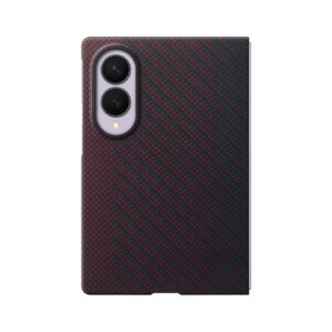 EF-KF971SRE Samsung Carbon Magnet dėklas skirtas Galaxy Z Fold 8 raudonos spalvos - Image 2