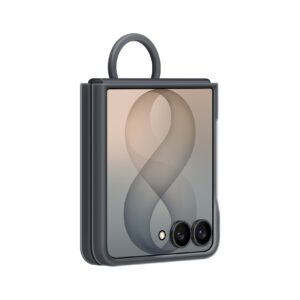EF-EF776CBE Samsung Silicone Magnetic Cover with Ring for Galaxy Z Flip 8 juodos spalvos