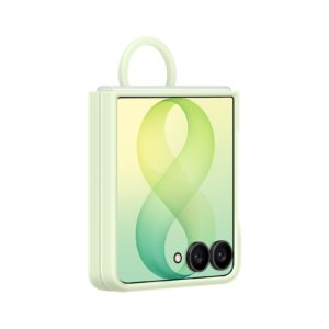 EF-EF776CGE Samsung Silicone Magnetic Cover with Ring for Galaxy Z Flip 8 žalios spalvos