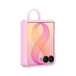 EF-EF776CVE Samsung Silicone Magnetic Cover with Ring for Galaxy Z Flip 8 violetinės spalvos