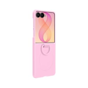 EF-EF776CVE Samsung Silicone Magnetic Cover with Ring for Galaxy Z Flip 8 violetinės spalvos - Image 2