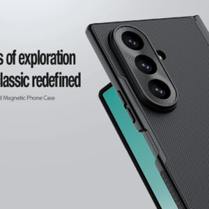 Nillkin Super Frosted FOLD Magnetic Back dėklas skirtas Samsung Galaxy Z Fold 8 Ultra skaidrus juodos spalvos - Image 2