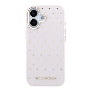 Karl Lagerfeld PU Perforated Gold Dots MagSafe dėklas skirtas Apple iPhone 17 rožinės spalvos - Image 2