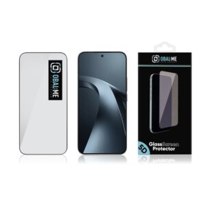 OBAL:ME 5D Apsauginis stiklas skirtas Xiaomi 17T Pro juodos spalvos - Image 2