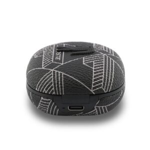Lacoste Monogram Blend ANC/ENC TWS belaidės ausinės juodos spalvos - Image 2