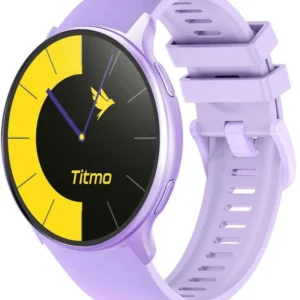 Išmanusis laikrodis TITMO O-200 (GPS, AMOLED, bluetooth call, silicone strap) lavender - Image 1