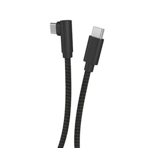 Musthavz RightAngle 90° USB-C kabelis 1.2 meter, juodos spalvos - Image 1