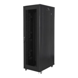 Lanberg | Rack cabinet 19" free-standing 42U/800x1000 (flat pack) with mesh door | FF01-8042-23B | Black
