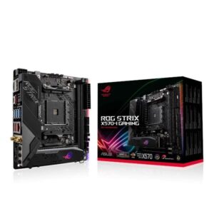 Asus ROG STRIX X570-I GAMING | Processor family AMD | Processor socket AM4 | DDR4 | Supported hard disk drive interfaces SATA, M.2 | Number of SATA connectors 4