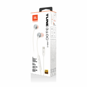 Laidinės ausinės JBL Tune 310C, Baltos - Image 2