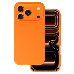 Silicone Lite Dėklas skirtas Xiaomi Redmi Note 15 4G oranžinės spalvos