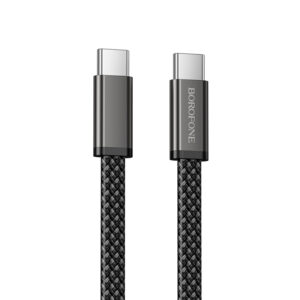 Borofone Kabel BX124 Peace - Typ C į Typ C - PD 60W 1 m. juodos spalvos