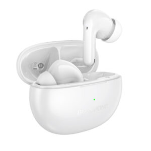 Borofone ausinės Bluetooth TWS FQ16 Star ANC+ENC smart AI baltos spalvos