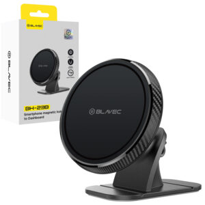 Blavec automobilinis telefono laikiklis BH-23B magnetinis (BH23-MDB) juodos spalvos