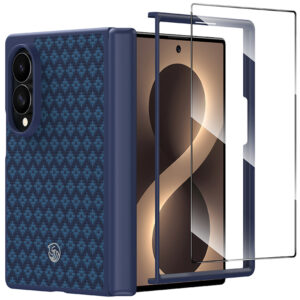 Benks Dėklas Magnetic Armor Grid Pro Grand Combo (C.K.FL.SA.BE.CS60) skirtas Samsung Galaxy Z Fold 8 mėlynos spalvos - Image 1