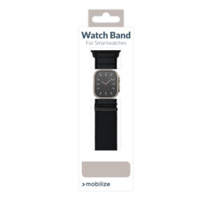 Mobilize Nylon Watch Band - Alpine - Black Connector - for Apple 38/40/41mm - Black - Image 4