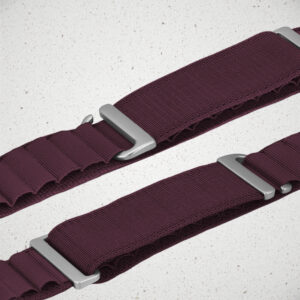 Mobilize Nylon Watch Band - Alpine - Titanium Connector - for Apple 38/40/41mm - Bordeaux