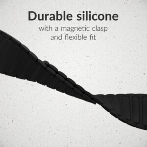 Mobilize Silicon Watch Band - Magnetic - for Apple 38/40/41mm - Black